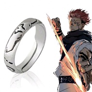 1 cái/10 cái Bộ nhẫn ngón tay và hoa tai hình xăm Sukuna cho Curse King'sCosplay, có thể điều chỉnh 