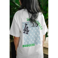 HOT MLB Korea LA Los Angeles Monotive Tee White Original Authentic MLB T-Shirt/