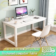 Computer Table Wooden Office Table Wooden Study Desk 140/120/80/100cm Study Table Home Dining Desk