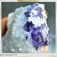 PURPLE FLUORITE QUARTZ SPECIMEN *HIGH QUALITY*[DE78] MONGOLIA- Good for Reiki practices, Meditation 