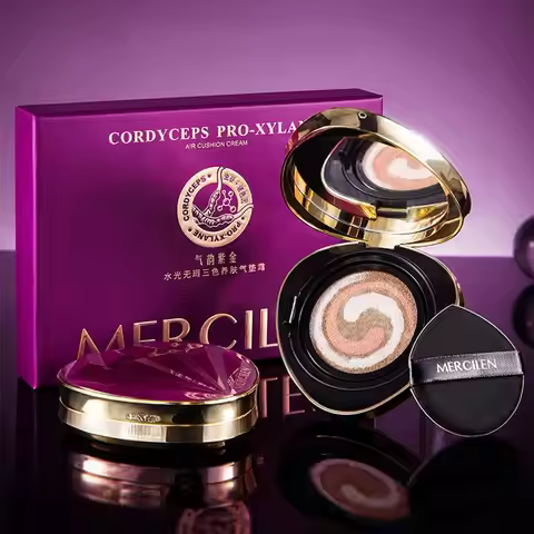 1/2PCS 3 Colors Air Cushion Plant Nourishing Skin Concealer Oil Control Moisturizing Foundation Isol