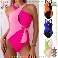 SUHU Woman Swimsuit, One-piece Criss Cross Beach Bathing Suit, Look Slim Biquini Padded Bra Sexy Bikini Set Woman Beach Wear