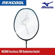 MIZUNO ACROFORCE 200 Badminton Racket (Charcoal/Grayish Green) – 5UG6 Lightweight Power, Made in Jap