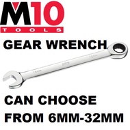 M10 6MM-32MM RANGE GEAR RACHET WRENCH SPANNER