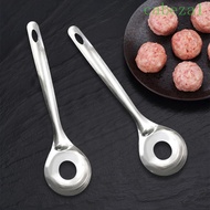 CABEZA Croquettes Meatball Spoon Mold, Non-stick Hangable Meatball Maker Spoon, Household Stainless 