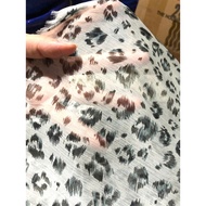 B319 - Little leopard chiffon fabric (1.1m x 1.5m), stretchy