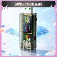 Digital USB Tester Type-C Voltmeter Fast Charge Detector 4V-32V 0-9999mAh