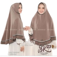 AZALEA JUMBO HIJAB PREMIUM INSTANT HIJAB HIJAB PED ANTEM Jersey Hijab with Bottom Ruffles New Model 