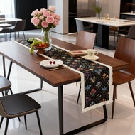 Table Runner Nordic Table Runner Cotton Table Runner with Tassels Cotton Linen Tablecloth Mat for Di