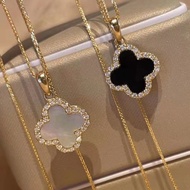 Leaf Clover Sweater Chain Women Necklace Clavicle Chain _ Ziya Store 26.5.4