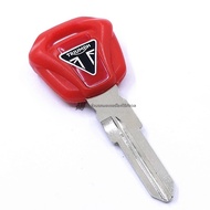 กุญแจปลอมสำหรับ Triumph Bonneville T100 T120 1050 Rocket Tiger900 Bobber กุญแจมอเตอร์ไซค์ อุปกรณ์และ