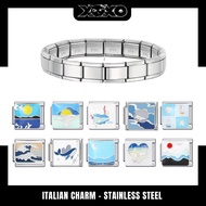 Sea Charm Italian Charm Bracelet, Italian Charm Bracelet Stainless Steel