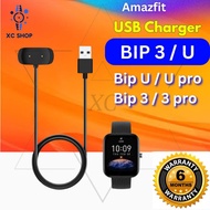 Amazfit Bip 3 pro Bip U pro usb cable magnetic charger smartwatch jam tangan accessories Bip3 BipU p