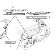 Genuine lead 125 car side sticker 86832K12V40ZA 86832K2TV20ZA 86832K12V90ZD 86832K12V90ZB