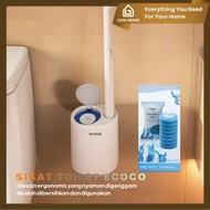 ECOCO Disposable Toilet Brush - flexible silicone toilet Brush, toilet Brush, bathroom cleaner, Disp