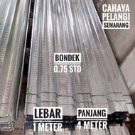 terbaru Bondek 0.75 0,75 mm Panjang 4 Meter 4m Bondeck Plat Cor