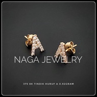 ANTING HURUF *A* EMAS SETENGAH TUA