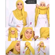 INSTANT SHAWL COTTON JERSEY TIEBACK - BORONG