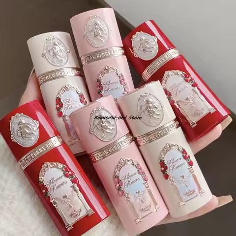 Flower Knows Strawberry Blusher Liquid Rose Low Saturation Powder Blush Mousse Matte Natural Rouge B