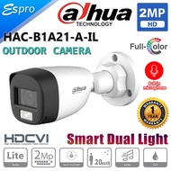 DAHUA 2MP B1A21-A-IL SMART DUAL LIGHT IP67 Outdoor HDCVI FIXED-FOCAL BULLET CAMERA - Built in mic