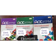 ACE STPM EKONOMI MALAYSIA SEMESTER 1,2 dan 3 2nd Hand