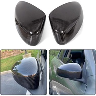 ECOTRIC Pair Side Mirror Cover Caps Compatible with 2003 2004 2005 2006 2007 INFINTI G35 Coupe, Carb