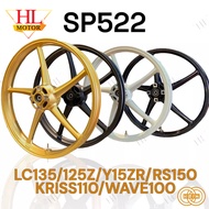 Sport Rim Sp522 Y15zr,Y16,Lc135,Y125zr,Rs150,Kriss110,Wave100,Ct100,Mr1,Kriss,Dream