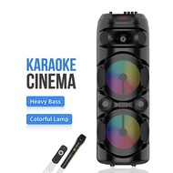 ZQS 8220S Bluetooth Wireless Speaker Super Bass 40Watt 8X2 INCH Subwoofer FM Radio with 2 MICROPHONE