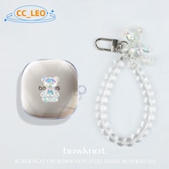 Suitable for Baseus Bass BD1 Case Transparent Soft Case Cute Pearl Bracelet Keychain Cartoon Metal P