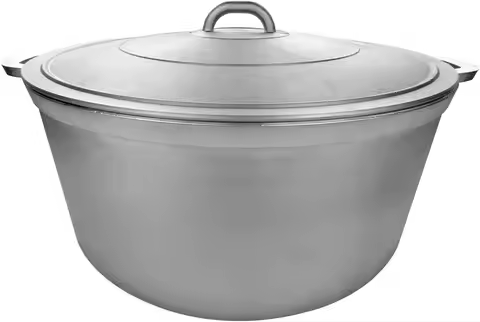 9900 Super Quality Aluminum Caldero,Dutch Oven, 23.4 QT,Silver (42cm (16.5-Inch))