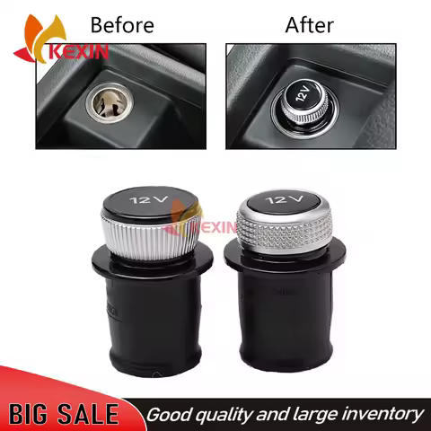 Car Charger Head Decorative Cover 12V Power Plug For Audi A3 A4 A5 A6 A7 A8 Q3 Q5 Q7 Volkswagen