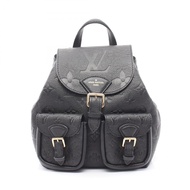 [二手] 路易威登LOUIS VUITTON背包，Monogram Empreinte，Noir M47072，黑色皮革，背包，女士