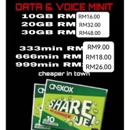 ONEXOX XOX DATA & MINIT  FAST PROCESS