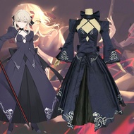ชุดคอสเพลย์ Saber Black สำหรับงานวิทยาลัย ชุดคอสเพลย์ Anime Fate Stay Night ชุดคอสเพลย์หญิง ชุดคอสเพ