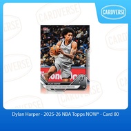 Dylan Harper - 2025-26 NBA Topps NOW - Card 80 Basketball Trading Card