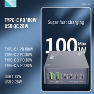 Gan Charger 220W * 6 Multi USB Port Charger