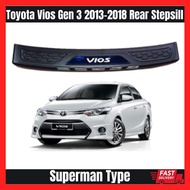 Toyota Vios Gen 3 Superman 2013-2018 Rear Stepsill Rear Bumper Guard Step Sill