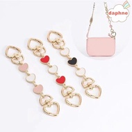 DAPHNE New Bag Strap Extender Bags Handbag Accessories Bag Charms Chain Strap for Purse Hnadbag DIY Heart Shape High Quality for Pochette Accessories  ELEGANT