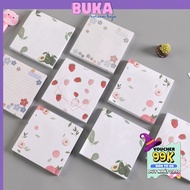 Buka sticky notes FRUIT cute sticky notes 8*8cm set of 80 sheets