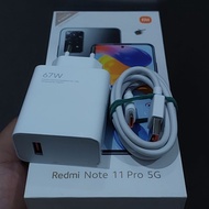Charger Xiaomi 67w Cabutan Note 11pro 11 pro 5g Ori second ex kotak hp