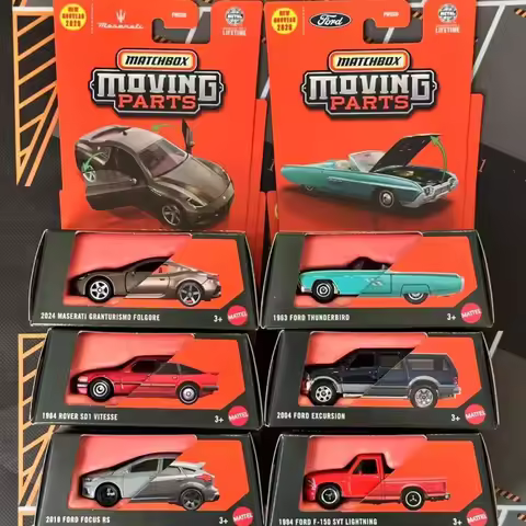 New 2025 Mattel Matchbox Car Moving Parts Series Cars Set Mix 4/5/6 (E/F/G Case)1:64 Scale Models Ve