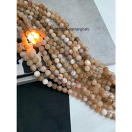 YELLOW AMAZONITE 10mm YELLOW stone YELLOW brown cracked patternnatural