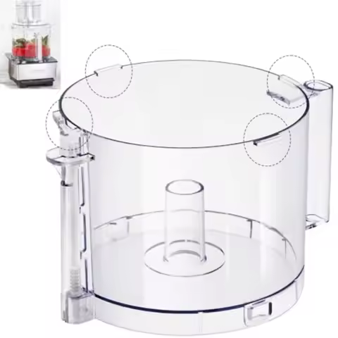 Top with 4 Locking Tabs DLC-005AGTXT1 Food Processor Work Bowl Replacement with Handle 14-Cup Compat