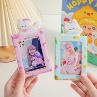Bestella💗COD  Photocard Holder Photo Sleeve Case Penutup Kartu ID Gantungan Kunci Tas Liontin