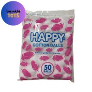 Happy Cotton Balls 50 Balls - Cotton Balls