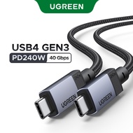 UGREEN USB4 Gen3 40Gbps 1M Bulit in E-Marker Chip USB-C to USB-C 240W Charging Data Cable Aluminum S