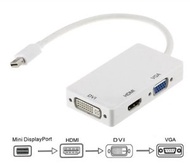 DigitCont - 3合1迷你顯示端口MINI DP公轉HDMI/ DVI/ VGA適配器轉換器Display port