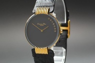 【近乎全新】Dior Bagheera 47 153-2 黑色錶盤 30mm 7 石鑽石 石英 女士腕錶