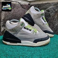 sepatu basket second preloved size 39 N I K E AirJordan 3 retro chlorophyll