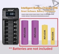 USB快速多用途6槽 9V 1.2V AA AAA 充電器  sisckp USB 6 Slots Rechargeable 9V 1.2V AA AAA Quick Battery Charger 磁吸充電 USB無線電池充電機 2A3A充電器 充電寶 充電座 快速充電機 鋰電池充電器 lithium battery charger wireless charger usb charger battery charger